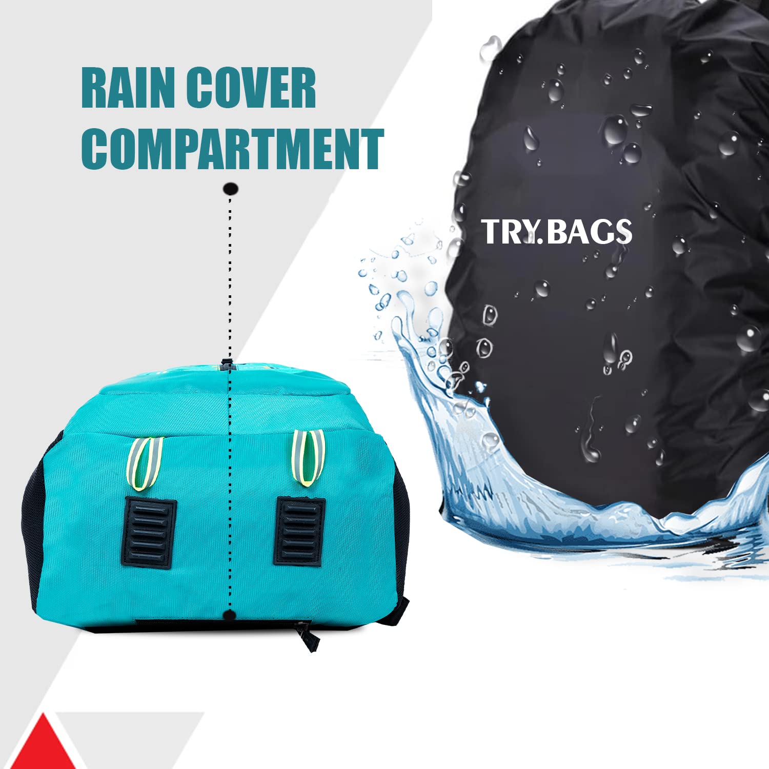 TRYBAGS Fury 28L Casual Laptop Backpack for Men & Women - Lightweight Water-Resistant College School Travel Backpack - Perfect for Work, Commuting & Outdoor Adventures