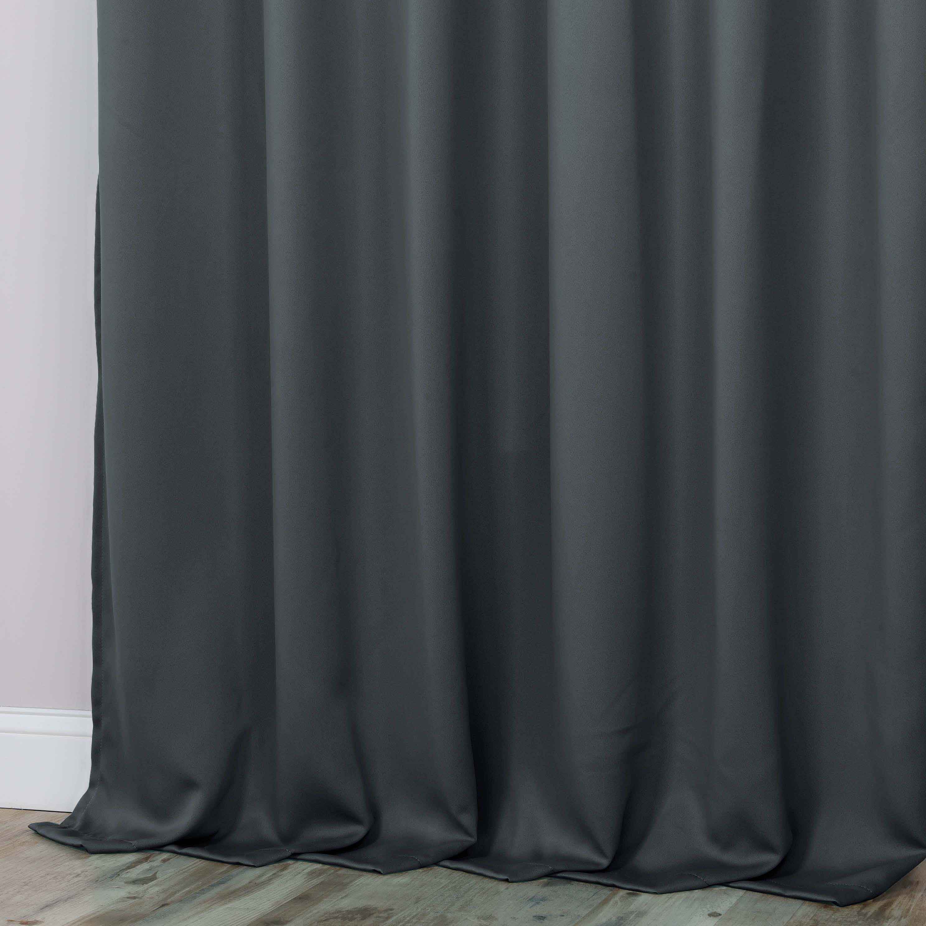 Machine Washable Blackout Curtains Set of 2 - Solid Color Room Darkening Window Treatments for Bedroom & Nursery - Blocks Light & Noise for Better Sleep