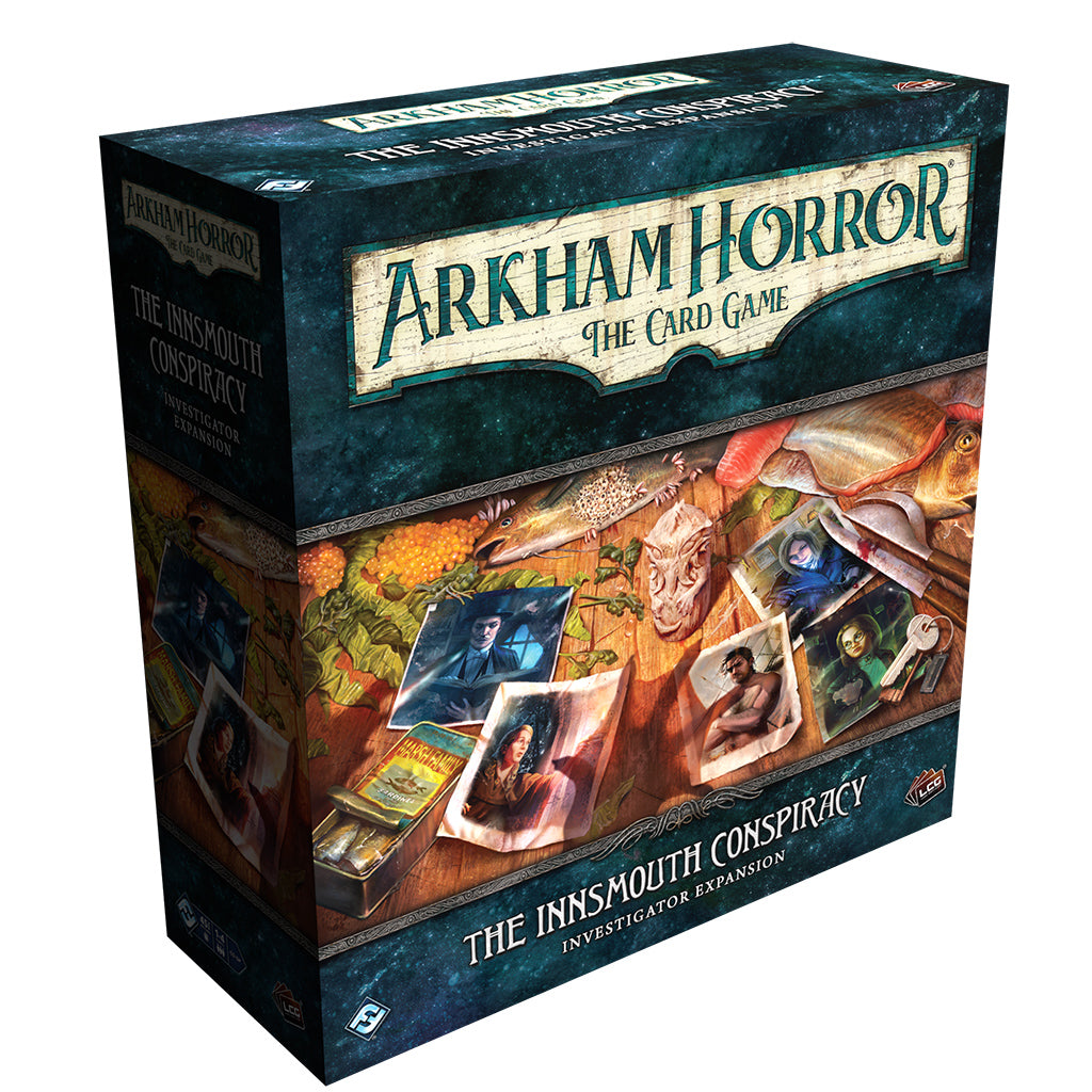 Arkham Horror LCG: The Innsmouth Conspiracy Investigator Expansion - Horror Board Game for Adults & Teens - Perfect for Game Nights & Lovecraftian Adventures