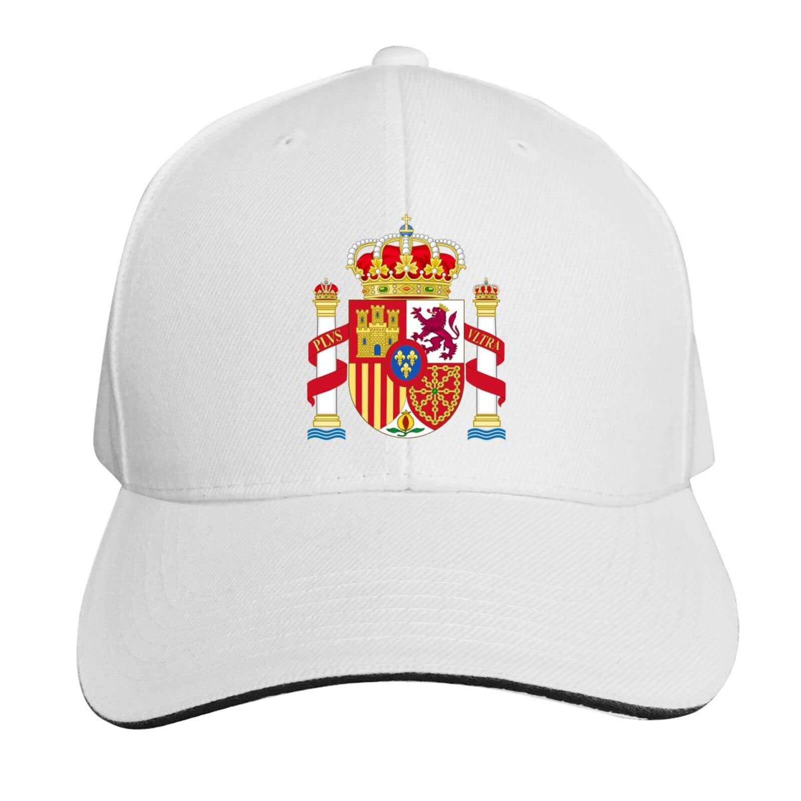 Unisex Spain Coat of Arms Baseball Cap - Adjustable Trucker Hat with Flag Design in Black | Perfect for Sports, Outdoor Activities & Casual Wear