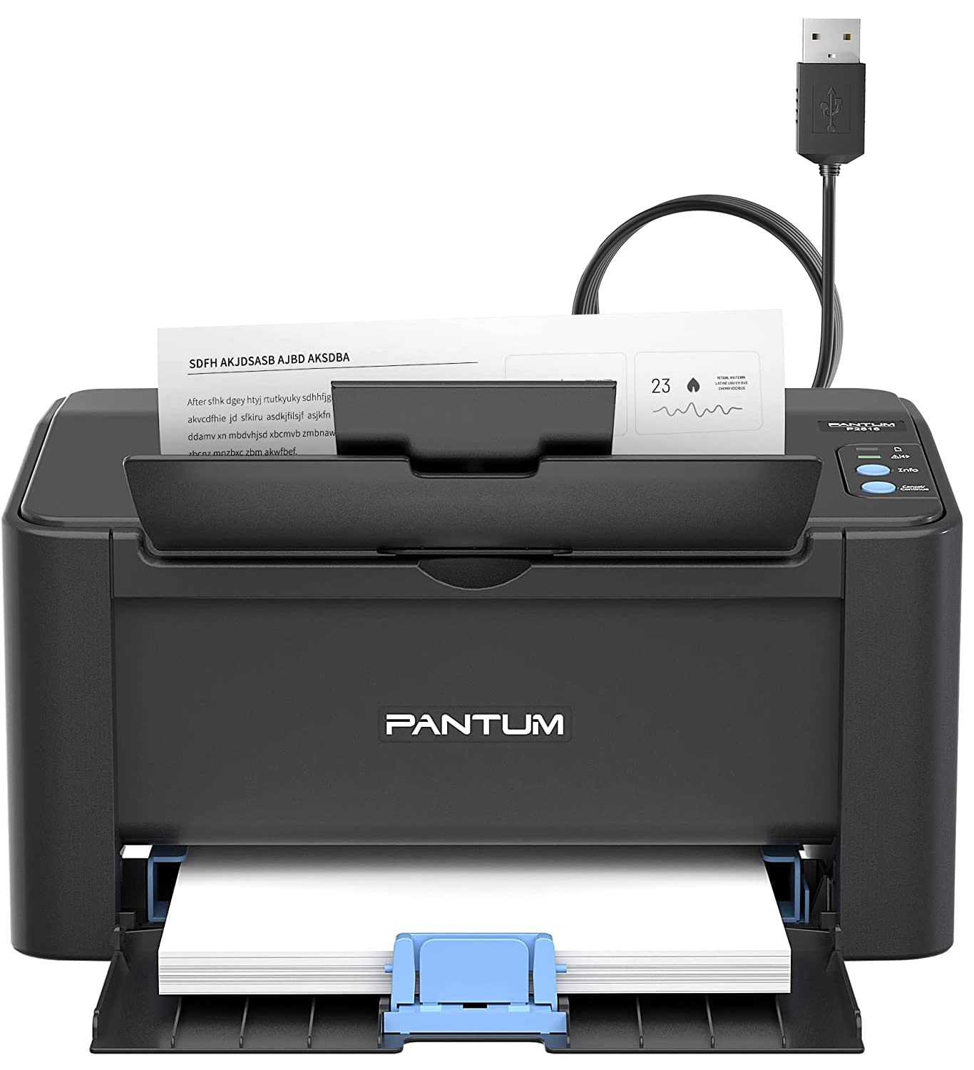 Pantum P2516 Monochrome Laser Printer - USB Only, Single Function Printer for Home, Office & School | Compact Printing Solution for Documents, Homework & Reports