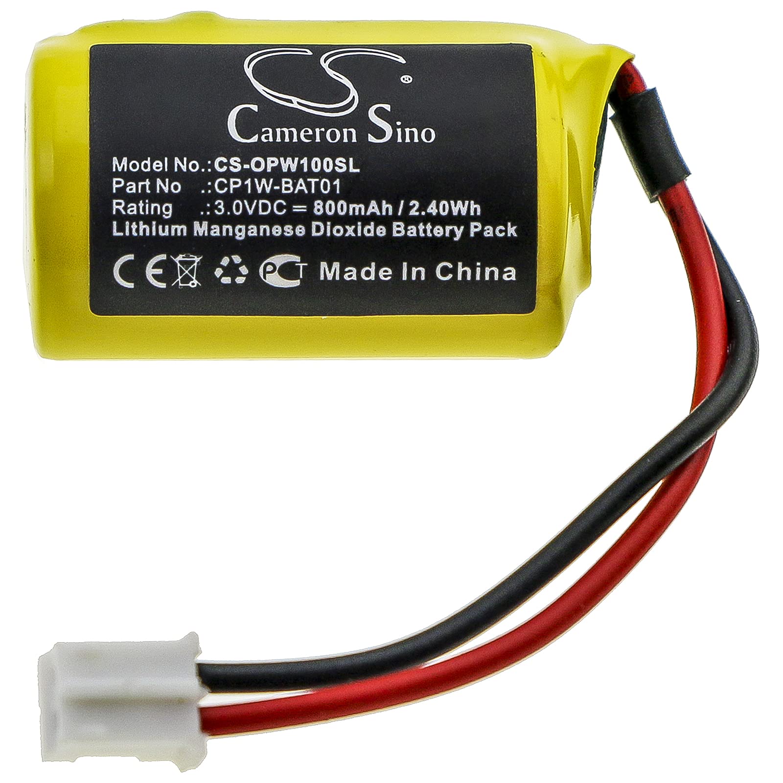 Omron CP1W-BAT01 Replacement Battery - Compatible with Omron PLC CP1W Series - Long-Lasting Power Supply for Industrial Automation & Control Systems - Perfect for Factory Equipment, Machinery & Automation Projects
