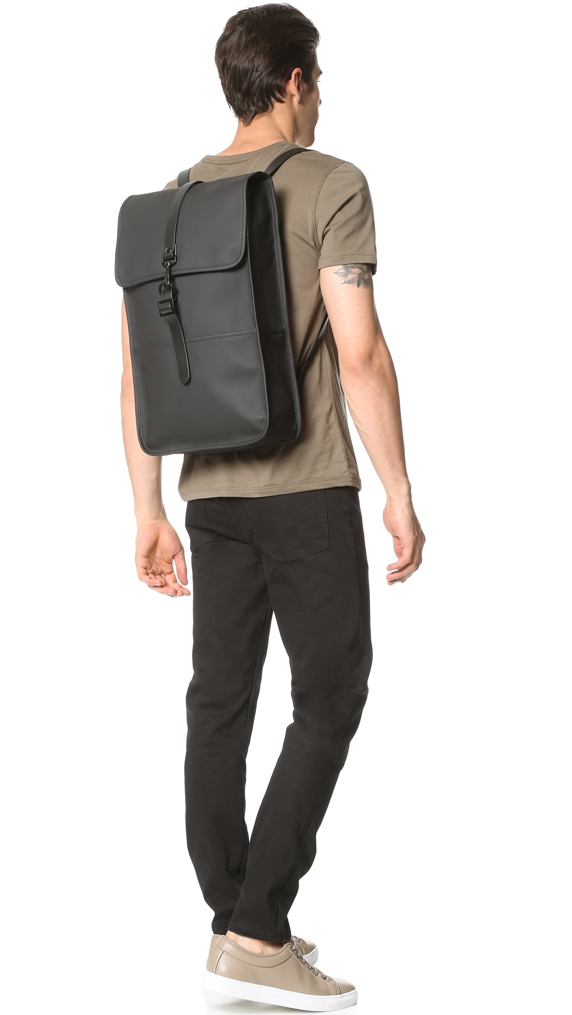 RAINS Waterproof Backpack for Women & Men - Lightweight Laptop Rucksack Fits 15
