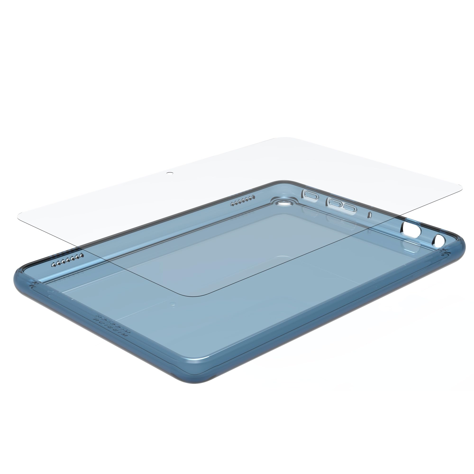 Fire 7 Tablet Case 2022 with Screen Protector - Blue for Home & Travel Use