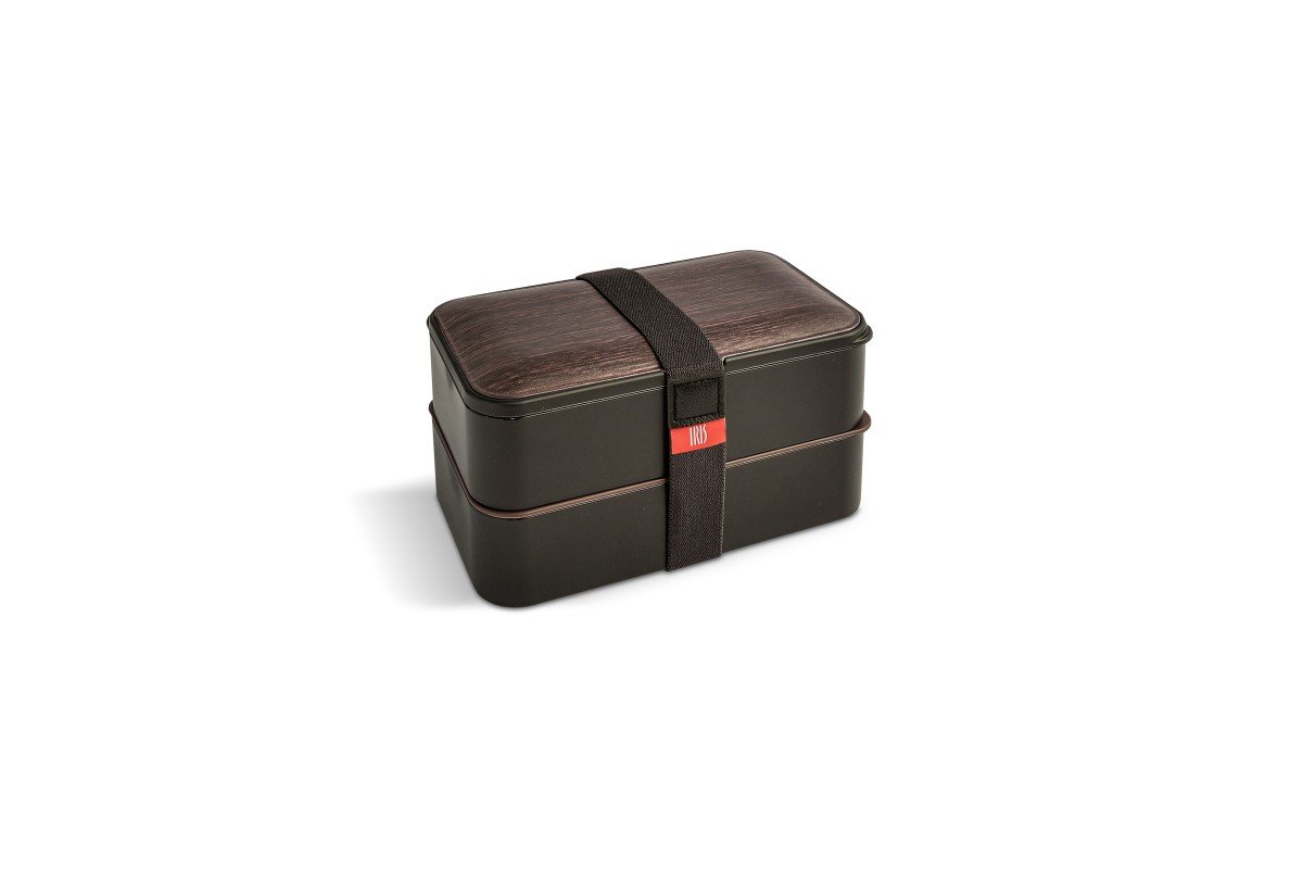 1.2L Wooden Brown Lunch Box with Cutlery Set - Perfect for School, Office & Picnic Lunch Storage