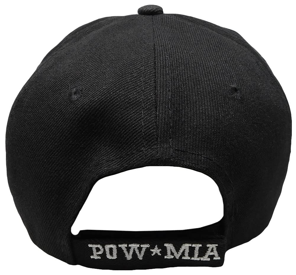 USA POW MIA Embroidered Barbed Wire Mesh Baseball Cap - Adjustable Military Style Hat for Veterans, Outdoor & Casual Wear