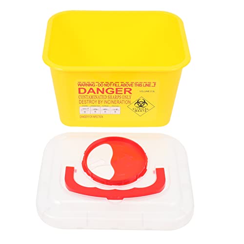 Beaupretty Plastic Razor Blade Dispenser Case - Safe Sharps Needle Disposal Container Box for Home, Salon & Medical Use | Secure Blade Storage & Waste Management Solution