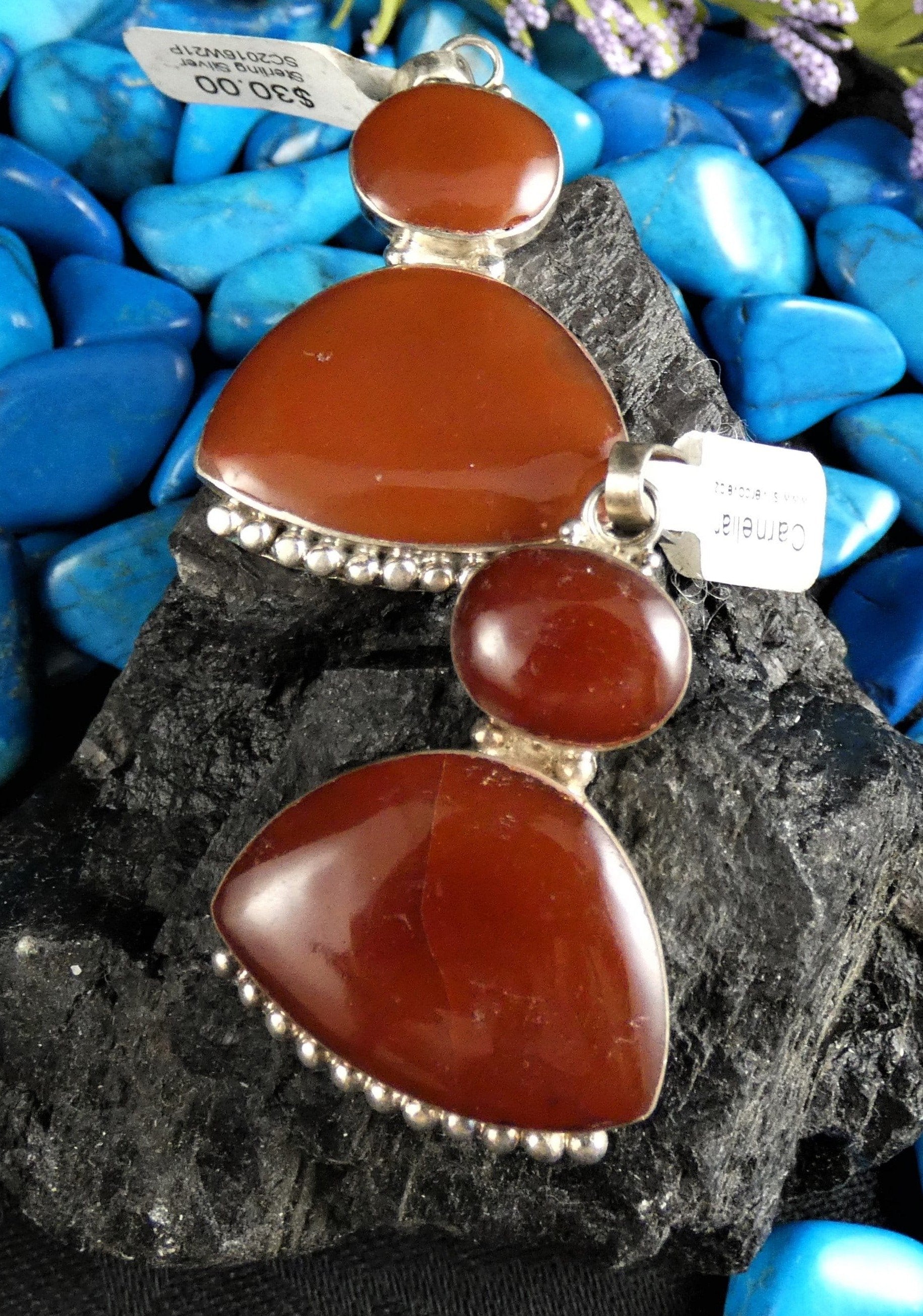 Natural Carnelian Gemstone Sterling Silver Pendant Necklace for Women - Elegant Healing Crystal Jewelry for Spiritual Protection & Positive Energy - Perfect for Meditation, Yoga & Everyday Wear
