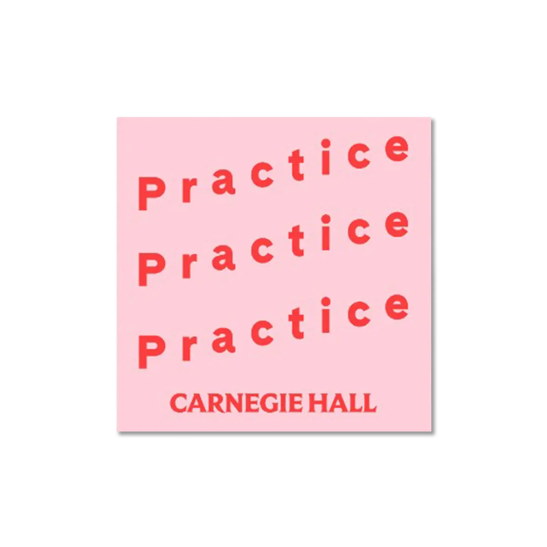 Practice Makes Perfect Motivational Sticker - Inspirational Quote Decal for Laptop, Notebook & Water Bottle - Perfect for Students, Teachers & Office Workers