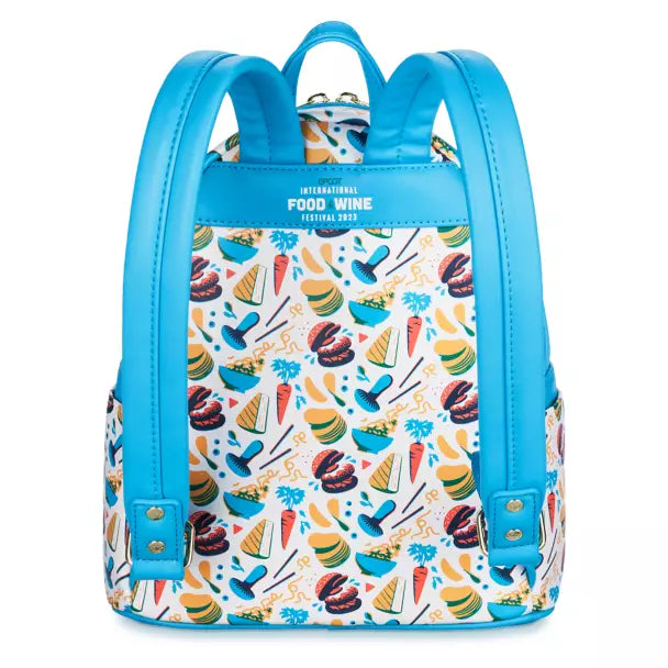 EPCOT International Food & Wine Festival 2023 Loungefly Mini Backpack - Disney Themed Collectible Crossbody Bag for Women & Men - Perfect for Theme Parks, Travel & Everyday Use