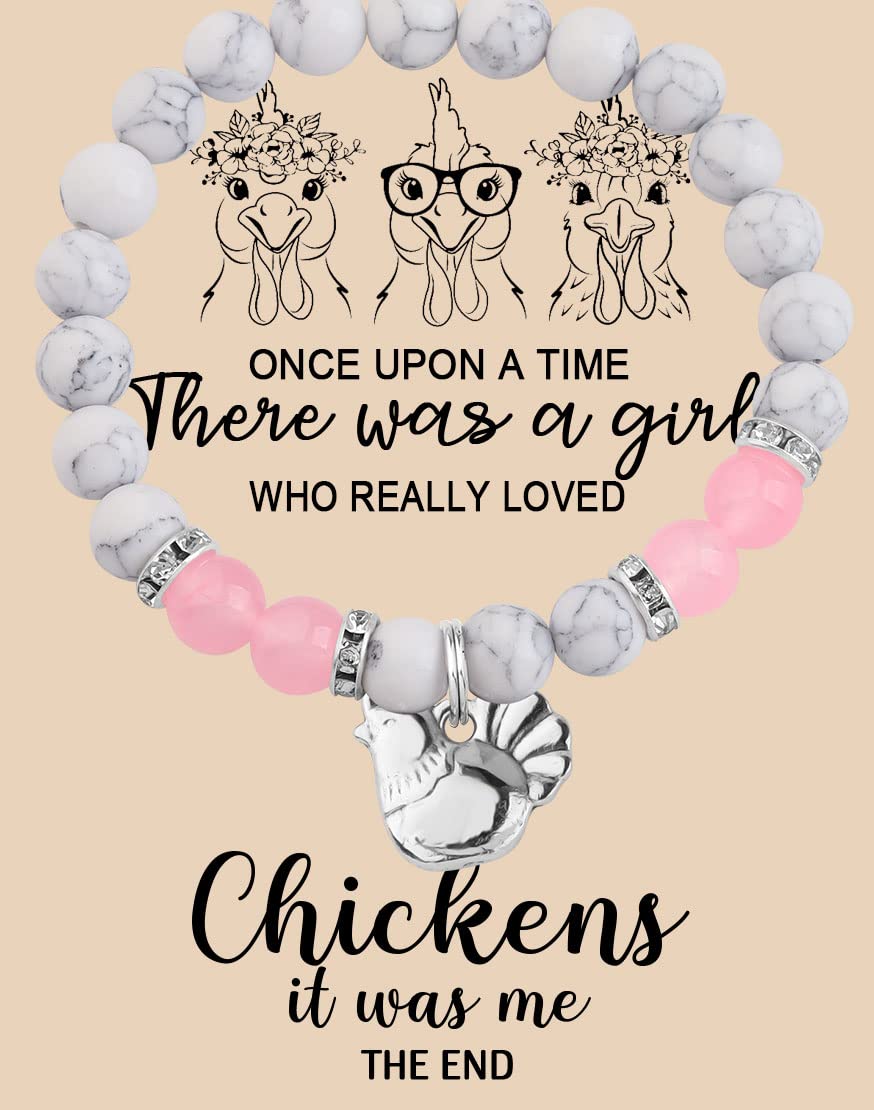 MAOFAED Chicken Bracelet - Cute Animal Jewelry Gift for Poultry Lovers, Chicken Owners & Farm Enthusiasts - Perfect for Valentine's Day, Birthday & Anniversary Gifts