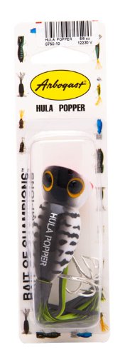 Topwater Bass Fishing Lure - Hula Popper with Realistic Action for Freshwater & Saltwater - Perfect for Casting, Trolling & Shore Fishing