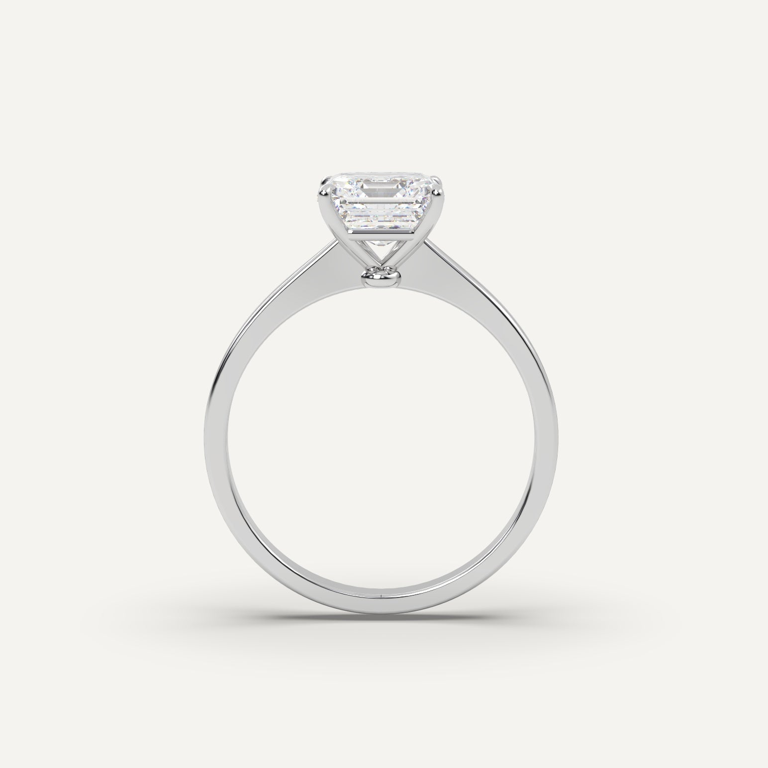 2 Carat Asscher Cut Diamond Ring - Elegant Solitaire Engagement Ring for Women | Perfect for Proposals, Anniversaries & Special Occasions