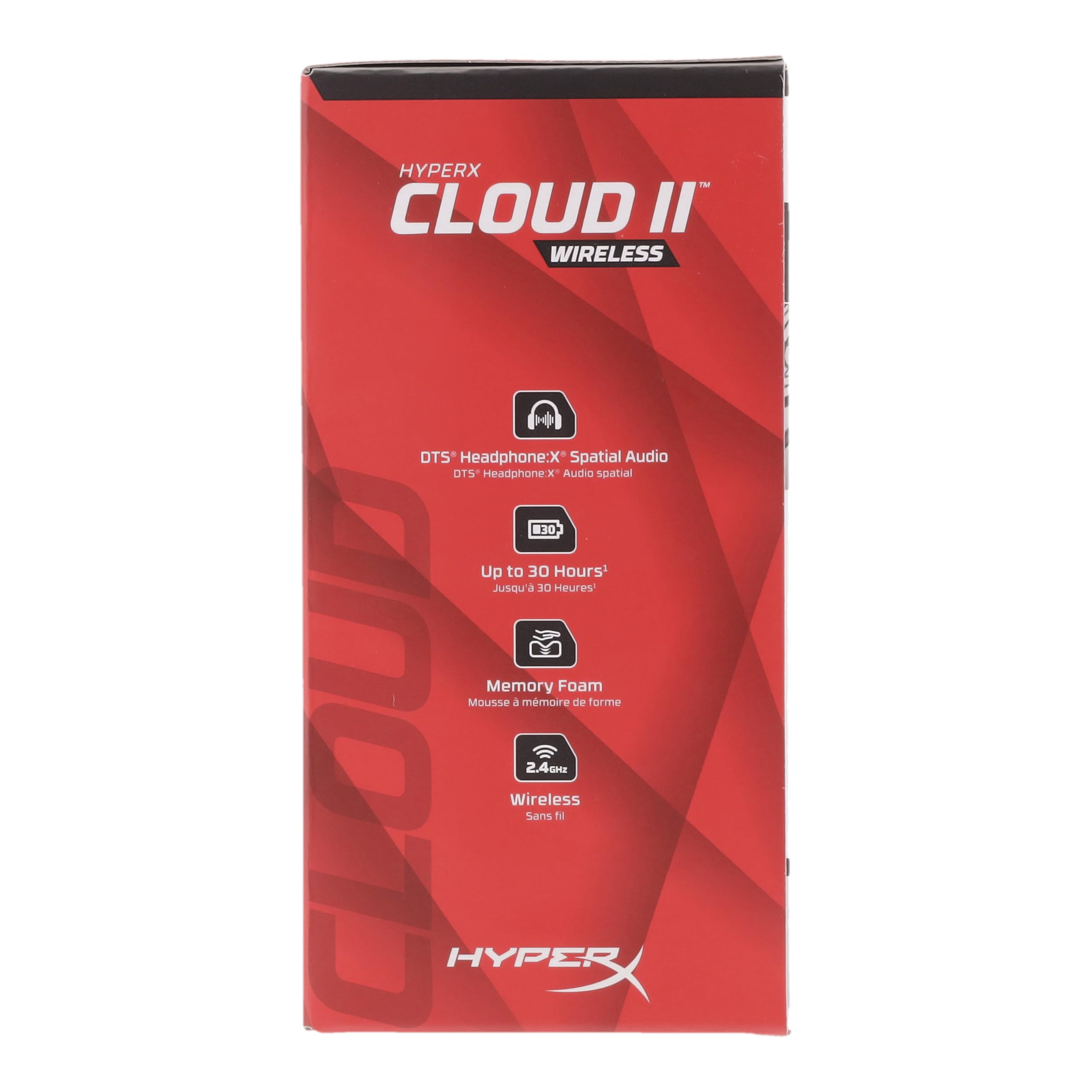 HyperX Cloud II Wireless Gaming Headset - Red | 7.1 Surround Sound, Noise Cancelling Mic | Perfect for PC, PS5, Xbox & Streaming