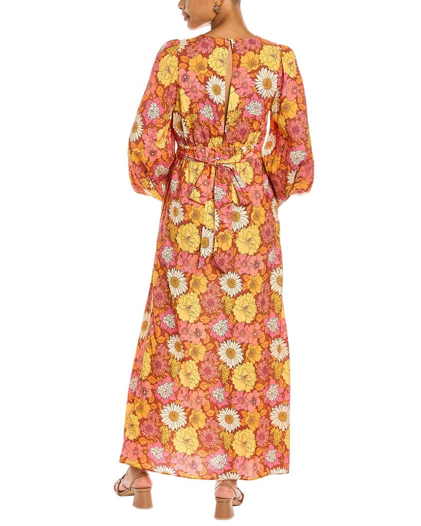 Ted Baker Lelyah Floral Print Open Back Midi Dress for Women | Elegant Cocktail Party & Summer Wedding Guest Outfit