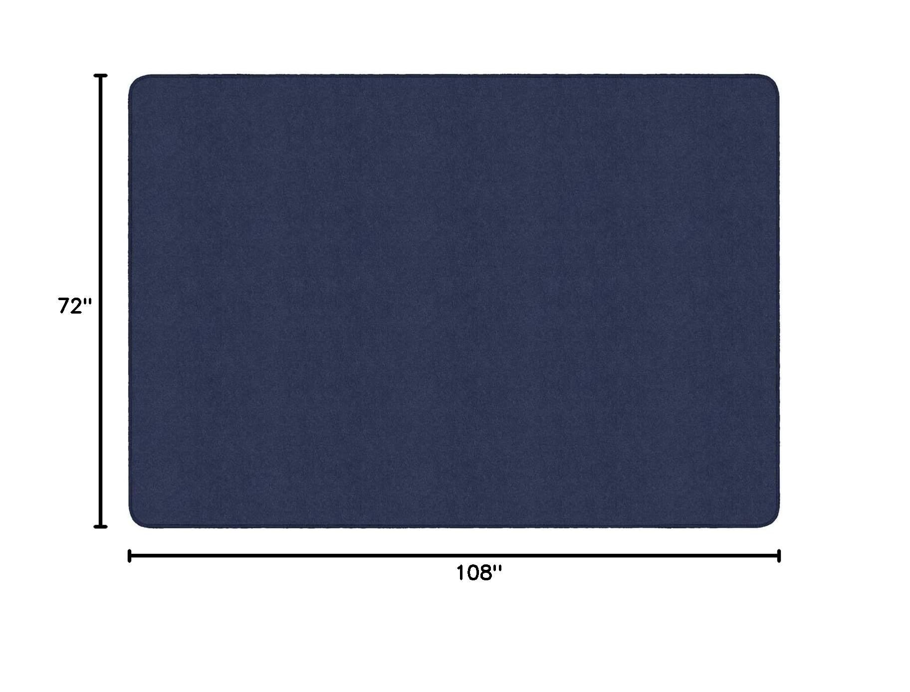 Premium Amerisoft Navy Blue 6' x 9' Rectangular Classroom Rug for Schools - Durable & Comfortable Floor Mat for Learning Areas, Reading Corners, and Play Spaces