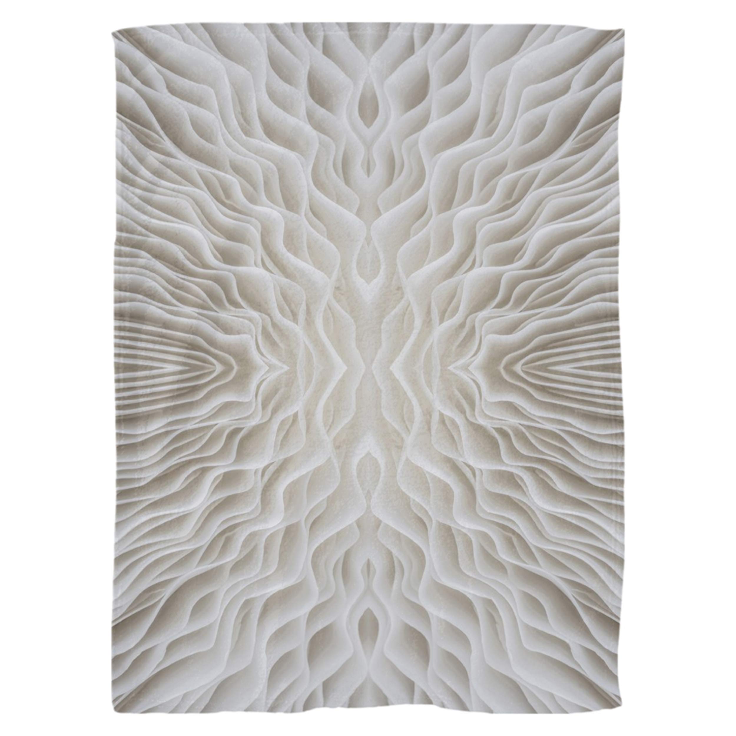 Trippy Psychedelic Mushroom Print Throw Blanket - Soft Minky Fabric, 60