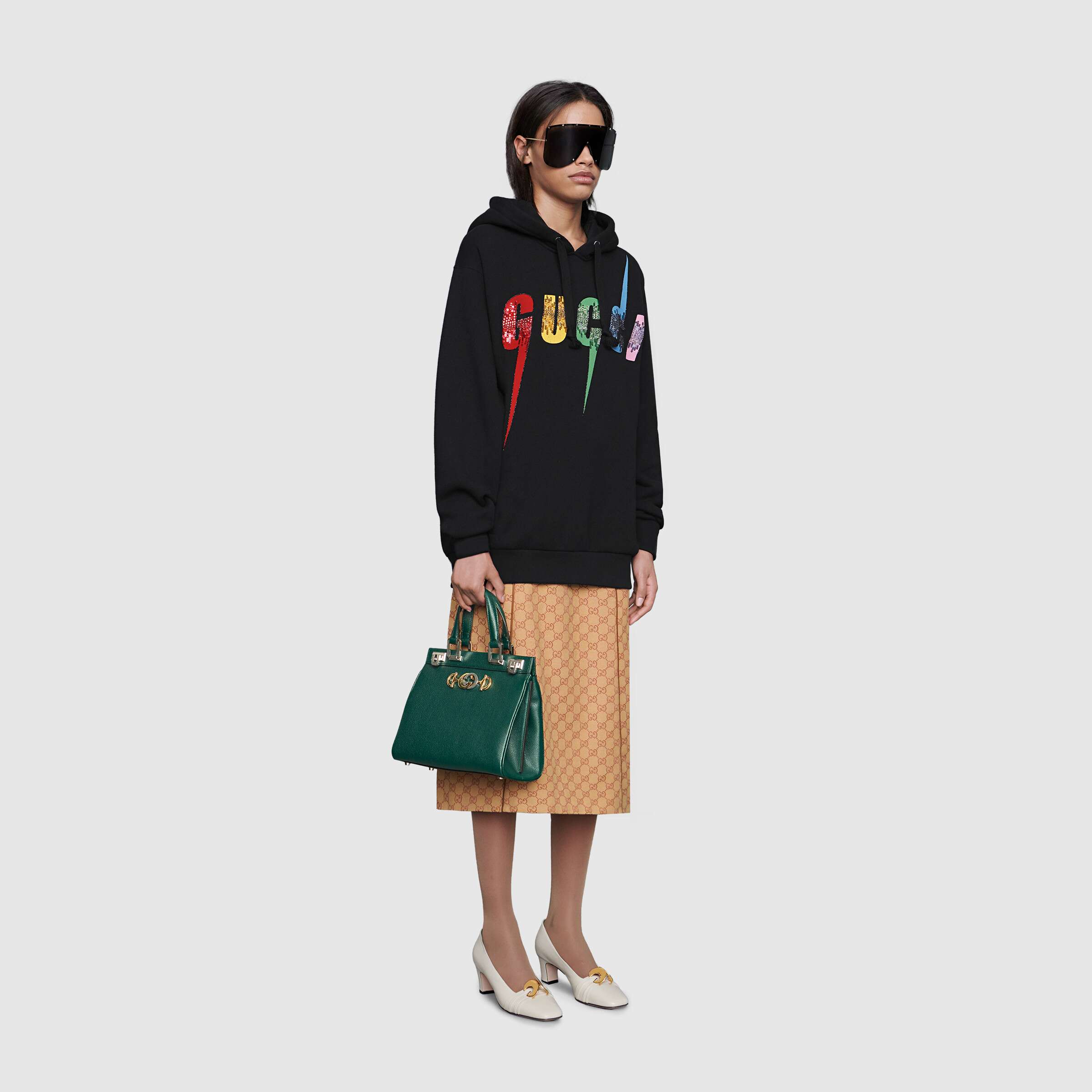 Gucci Zumi Small Top Handle Bag in Dark Green - Grainy Leather Luxury Handbag for Women | Perfect for Work, Evening Events & Daily Use