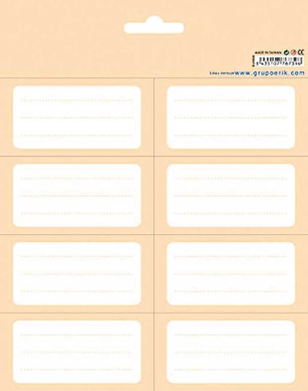 Erik Orange Stickers - Self Adhesive Labels for Food, Gifts & School - Colorful Sticky Note Labels for Kitchen, Office & Classroom Organization