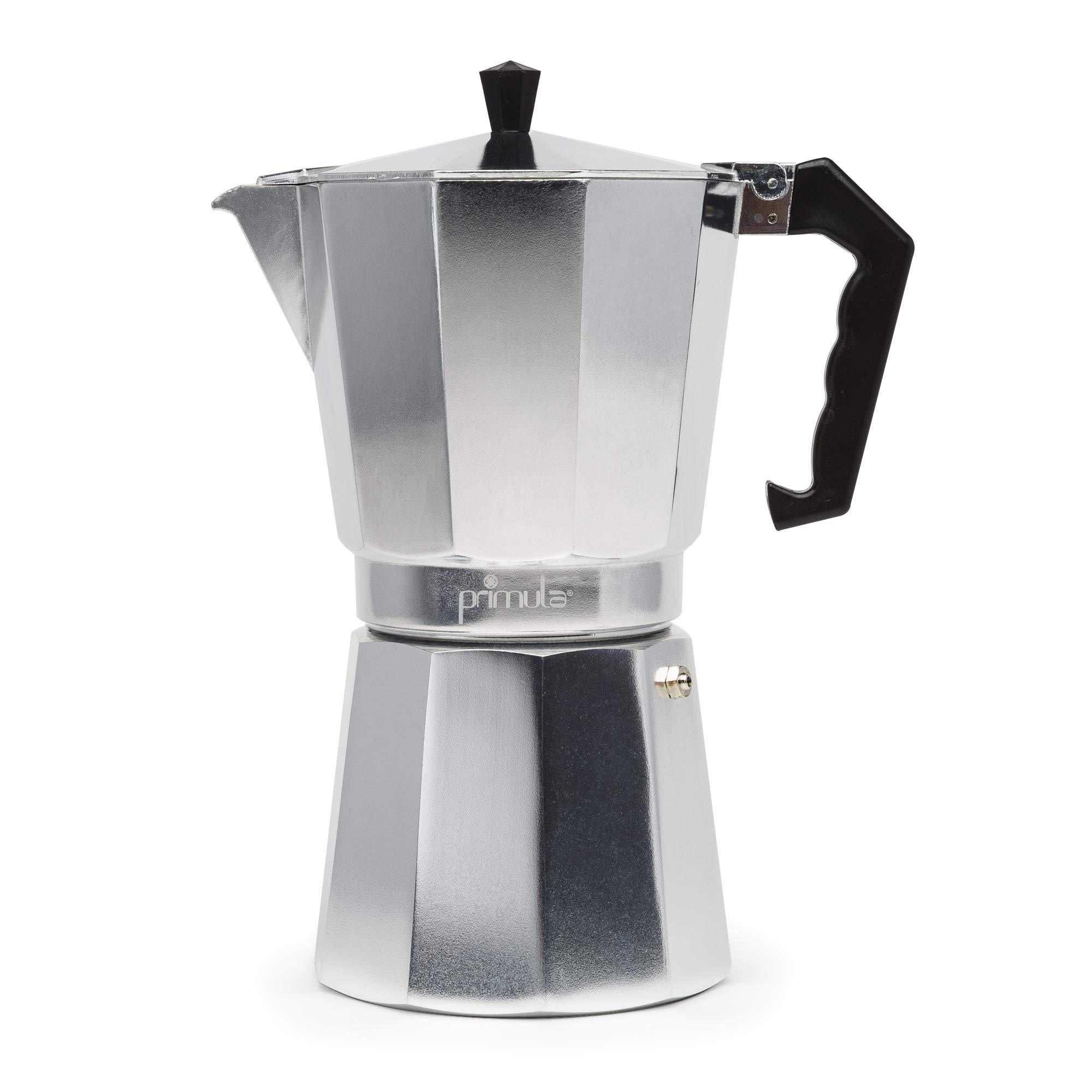 Primaria Classic Stovetop Espresso Maker - 12 Cup Italian Moka Pot for Brewing Rich Cuban Coffee & Espresso at Home | Durable Aluminum Coffee Maker for Stove Top Use | Perfect for Morning Brews, Camping & Gifts