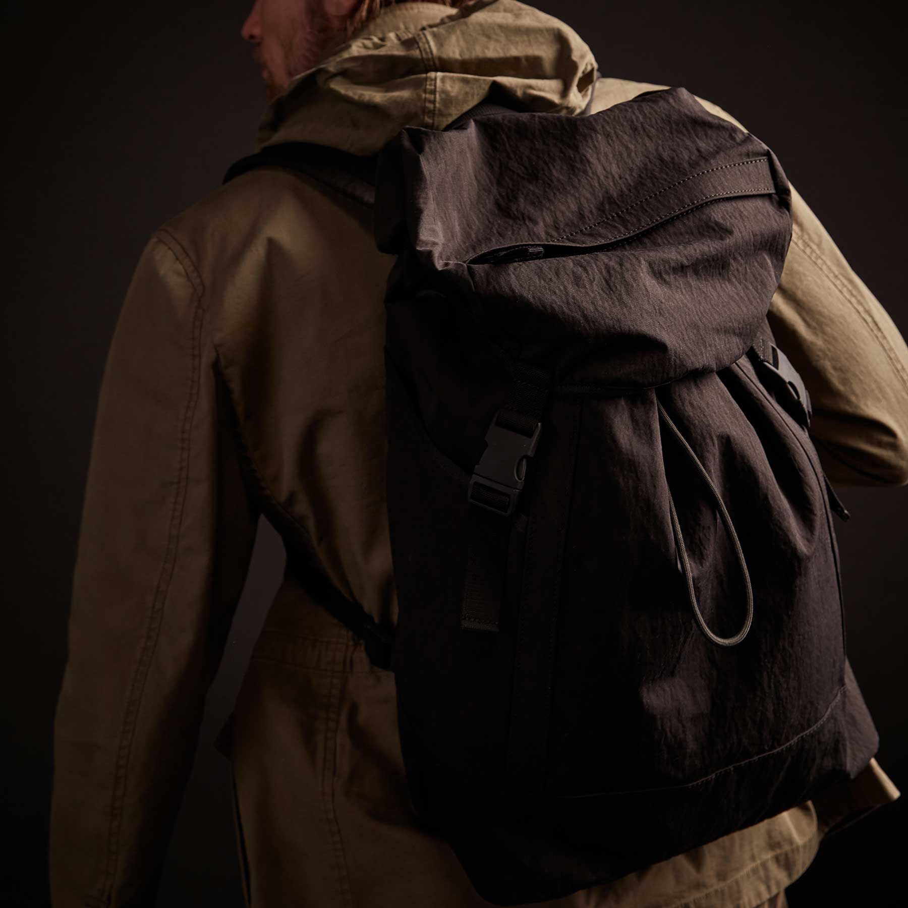 Sequoia Mountain Nylon Backpack - Durable Waterproof Hiking Backpack for Men & Women - Perfect for Outdoor Adventures, Travel & Daily Commute - Black
