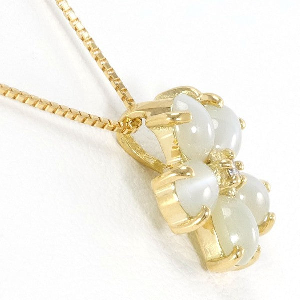 18K Yellow Gold Chrysoberyl Cat's Eye Necklace - Elegant Gemstone Jewelry for Women | Perfect for Parties, Weddings & Special Occasions