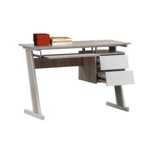 Modern Study Desk with Storage - Ergonomic Writing Table for Home Office, Dorm Room & Small Spaces - Perfect for Students, Remote Work & Online Classes