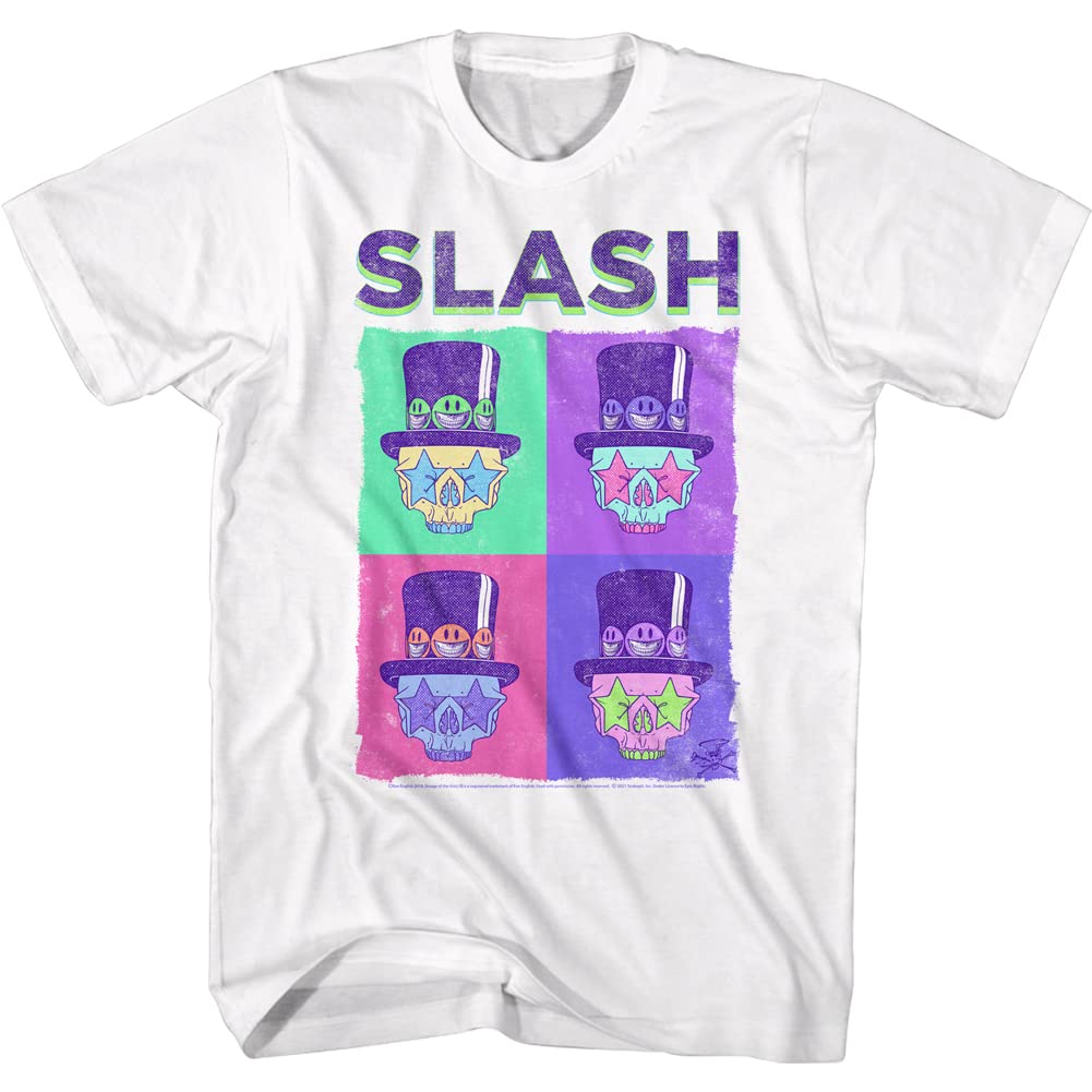 Vintage Style Slash Musician Skull Graphic T-Shirt for Men - Cool Rock Band Short Sleeve Tee for Concerts, Parties & Casual Wear