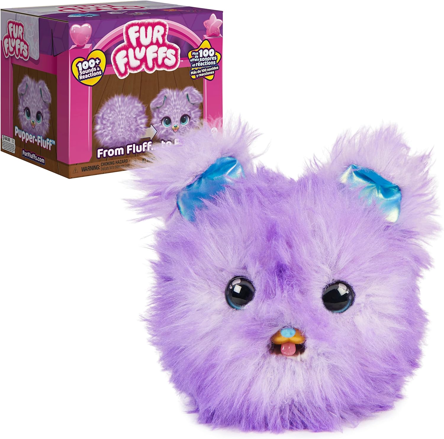 Premium Purple Dog Fur Fluff - Soft & Fluffy Grooming Brush for Dogs | Perfect for Shedding Control & Coat Care at Home