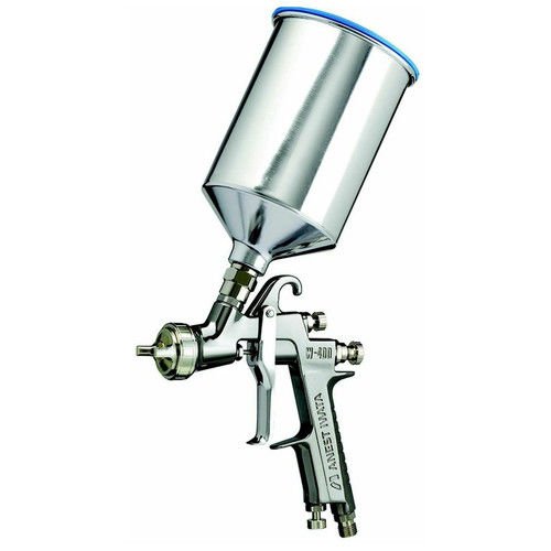 Iwata W400LV-134G HVLP Spray Gun with 1000ml Cup - Professional Automotive & Woodworking Paint Sprayer for Smooth Finishing