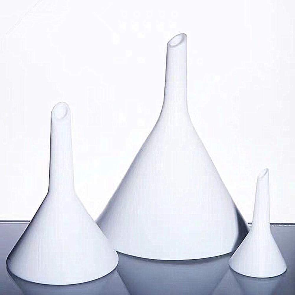 High-Quality PTFE Triangular Funnel 80mm - White Chemical-Resistant Lab Funnel for Precise Liquid Transfer in Laboratories, Kitchens, and Industrial Applications