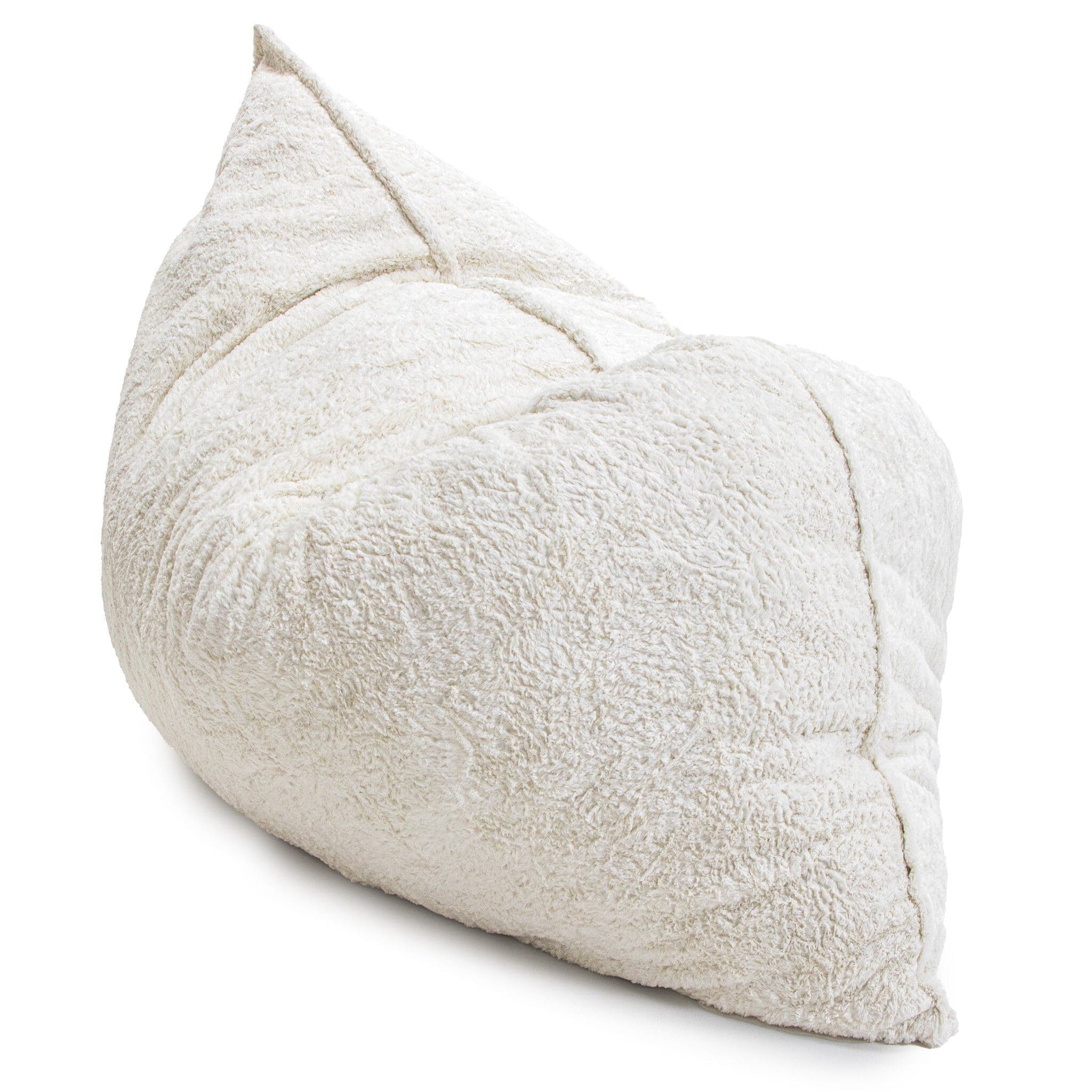 Premium Faux Fur Pillow Lounger - Ultra Soft & Cozy Bed & Couch Pillow for Relaxing, Lounging, and Home Decor