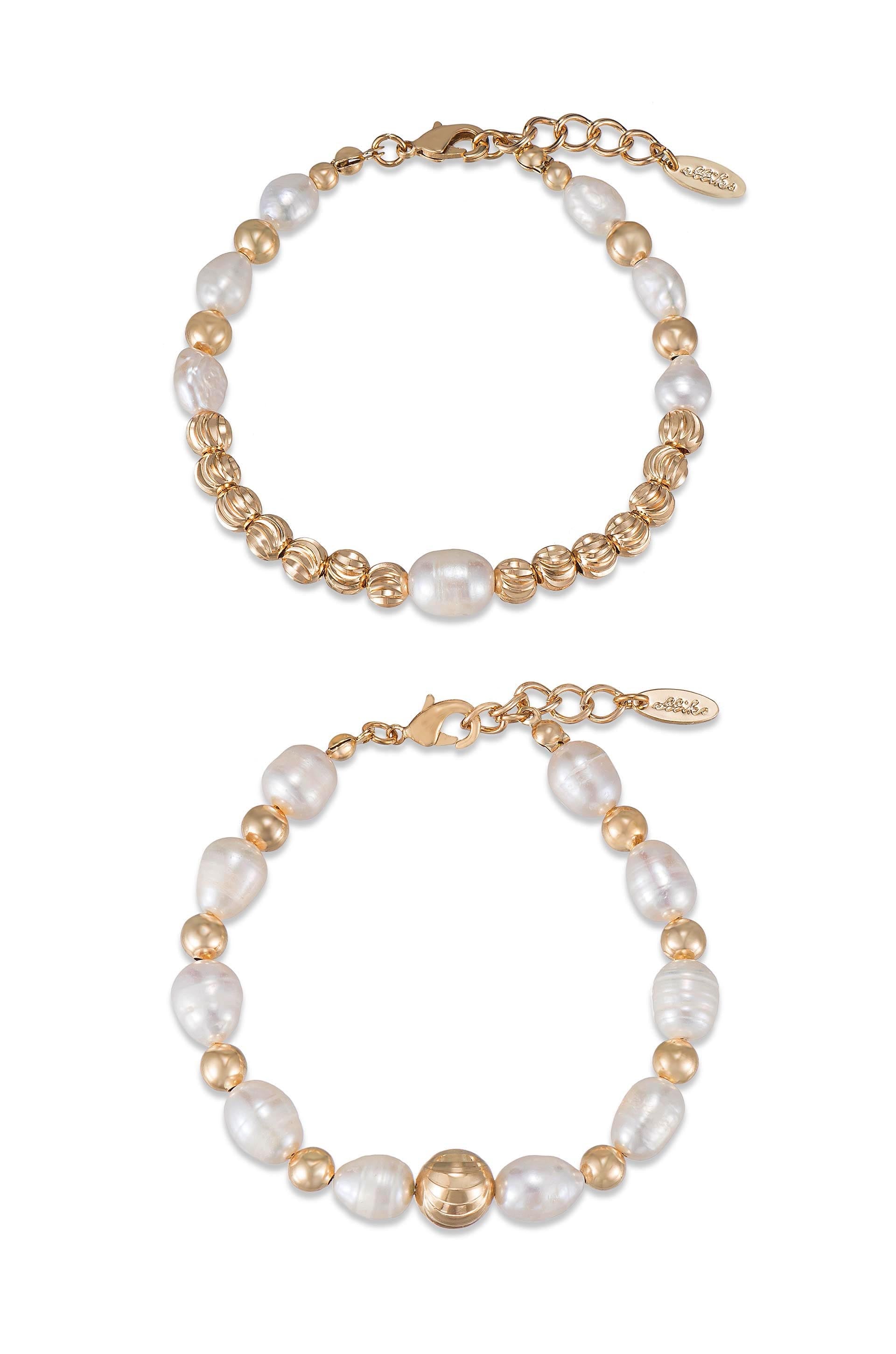 Elegant Freshwater Pearl Bracelet Set for Women - Perfect Days Jewelry Collection | Ideal for Weddings, Parties & Everyday Wear