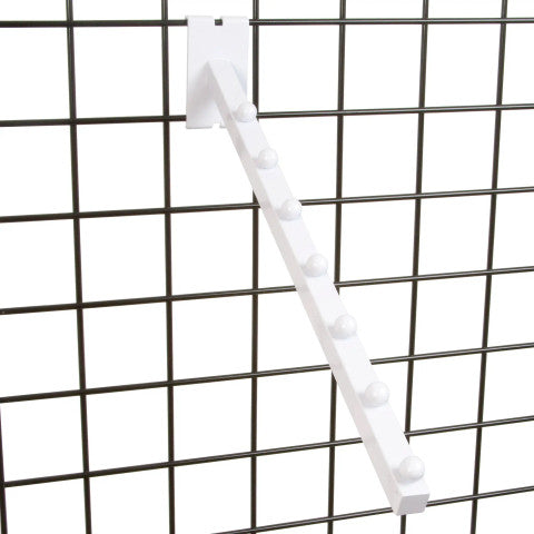 16-Pack 7 Ball Gridwall Square Waterfall Hangers for Retail Display - Perfect for Clothing, Accessories & Boutique Merchandise Organization