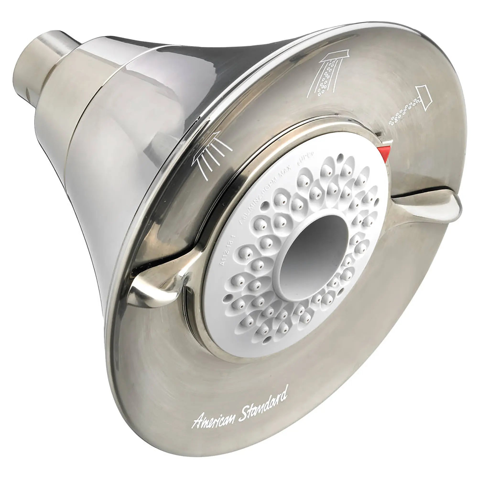 FloWise Transitional 2.0 GPM/7.6 LPM Water Saving Fixed Shower Head - High Efficiency Low Flow Showerhead for Eco-Friendly Bathroom & Sustainable Home Use