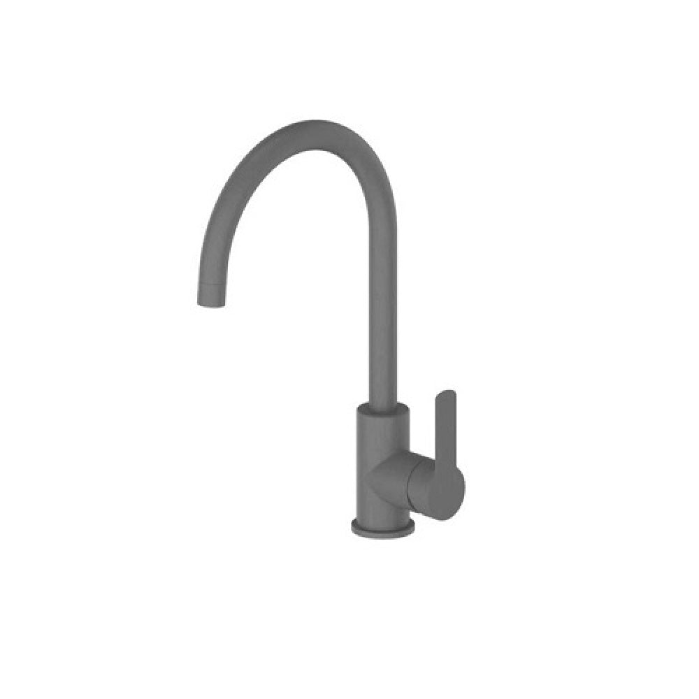Greens Astro II Gooseneck Sink Mixer Faucet - PVD Gunmetal Finish, LF254283GM - Perfect for Modern Kitchen & Bathroom Renovations