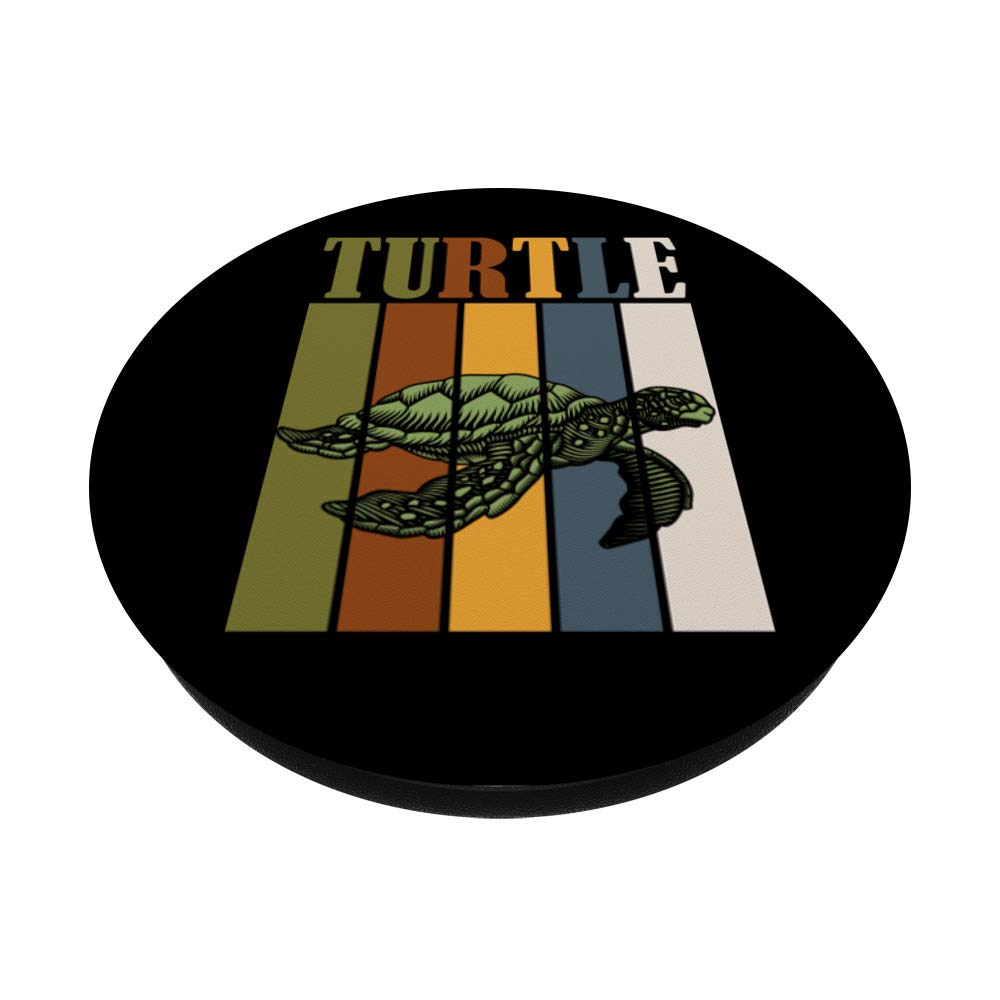 Vintage Turtle Design PopSockets Phone Grip & Stand - Expandable Phone Holder for iPhone, Samsung, Tablets - Perfect for Gaming, Selfies, Video Calls & Hands-Free Viewing