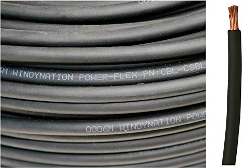 WINDYNATION 1/0 AWG Red & Black Welding Cable - Heavy Duty Copper Battery Wire for Car, RV, Solar, Inverter & Marine Applications - Perfect for Automotive Repairs, Off-Grid Power & Industrial Use