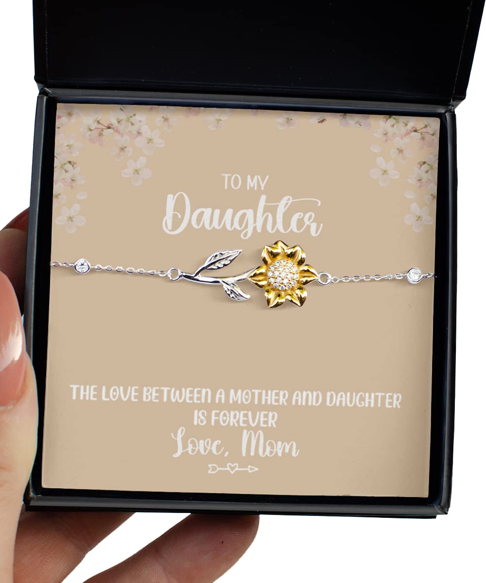 Mother Daughter Bracelet Set - 925 Sterling Silver Matching Bracelets for Women - Birthday, Graduation Gift for Daughter from Mom - Perfect for Special Occasions & Everyday Wear