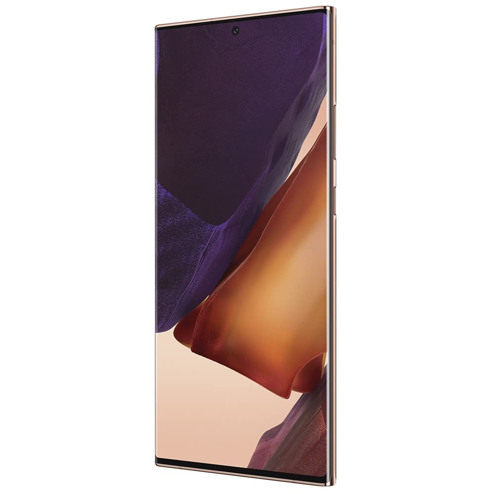 Samsung Galaxy Note 20 Ultra 5G Unlocked Smartphone 128GB Mystic Bronze (Renewed) - US Version | Fast 5G Android Phone for Mobile Gaming, Streaming & Productivity