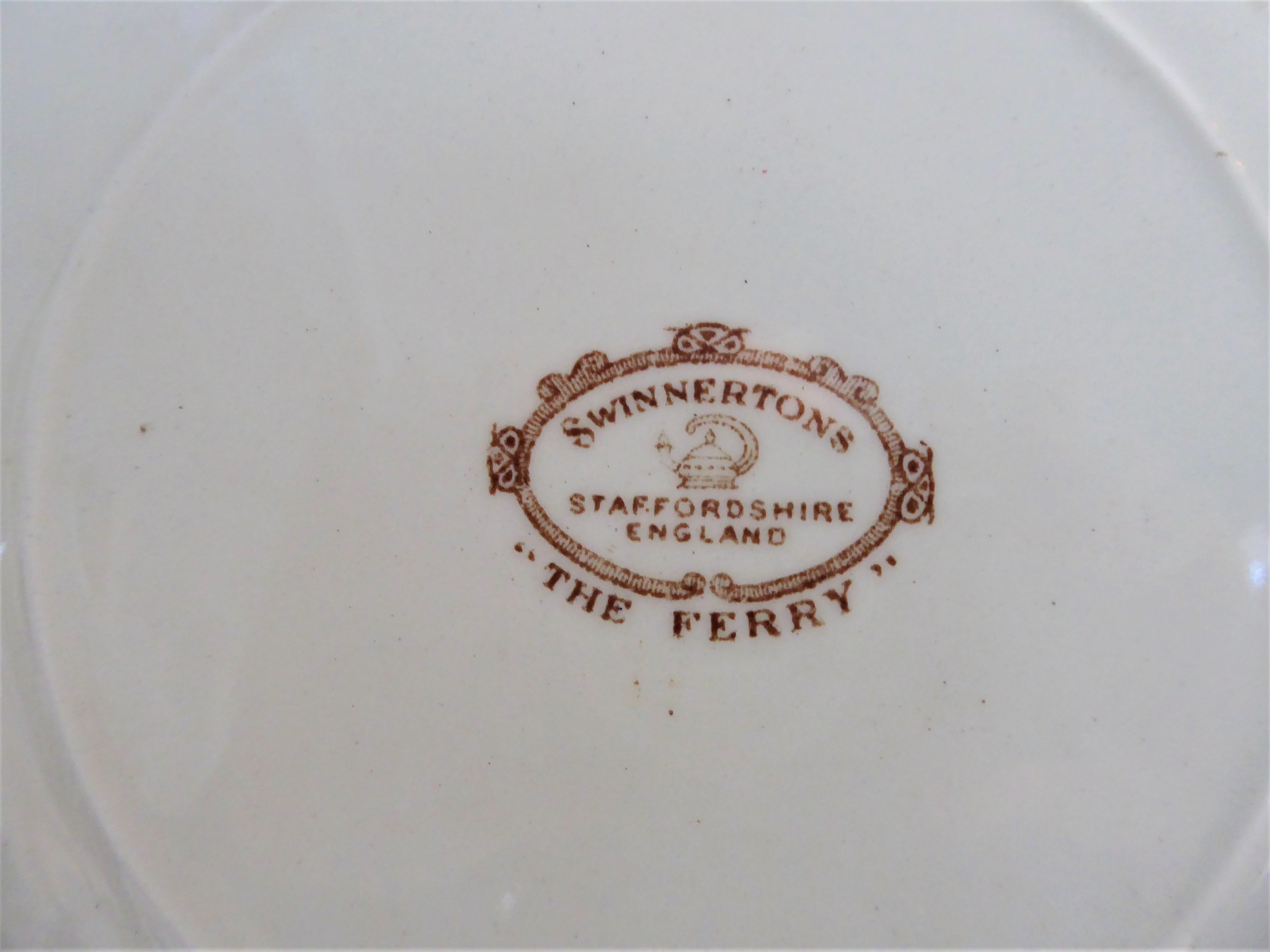 Vintage 1940s Swinnertons Polychrome Transferware Lugged Cake Plate - Elegant Ferry Cake Serving Platter for Afternoon Tea & Special Occasions
