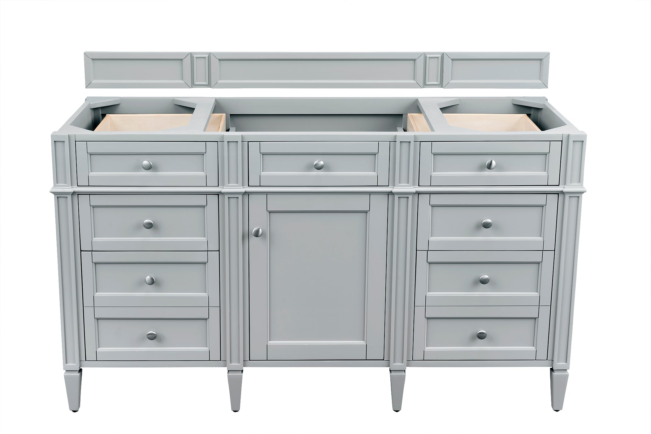 Brittany 60-Inch Urban Gray Single Bathroom Vanity with Sink & Mirror - Perfect for Modern Home Bathroom Renovation