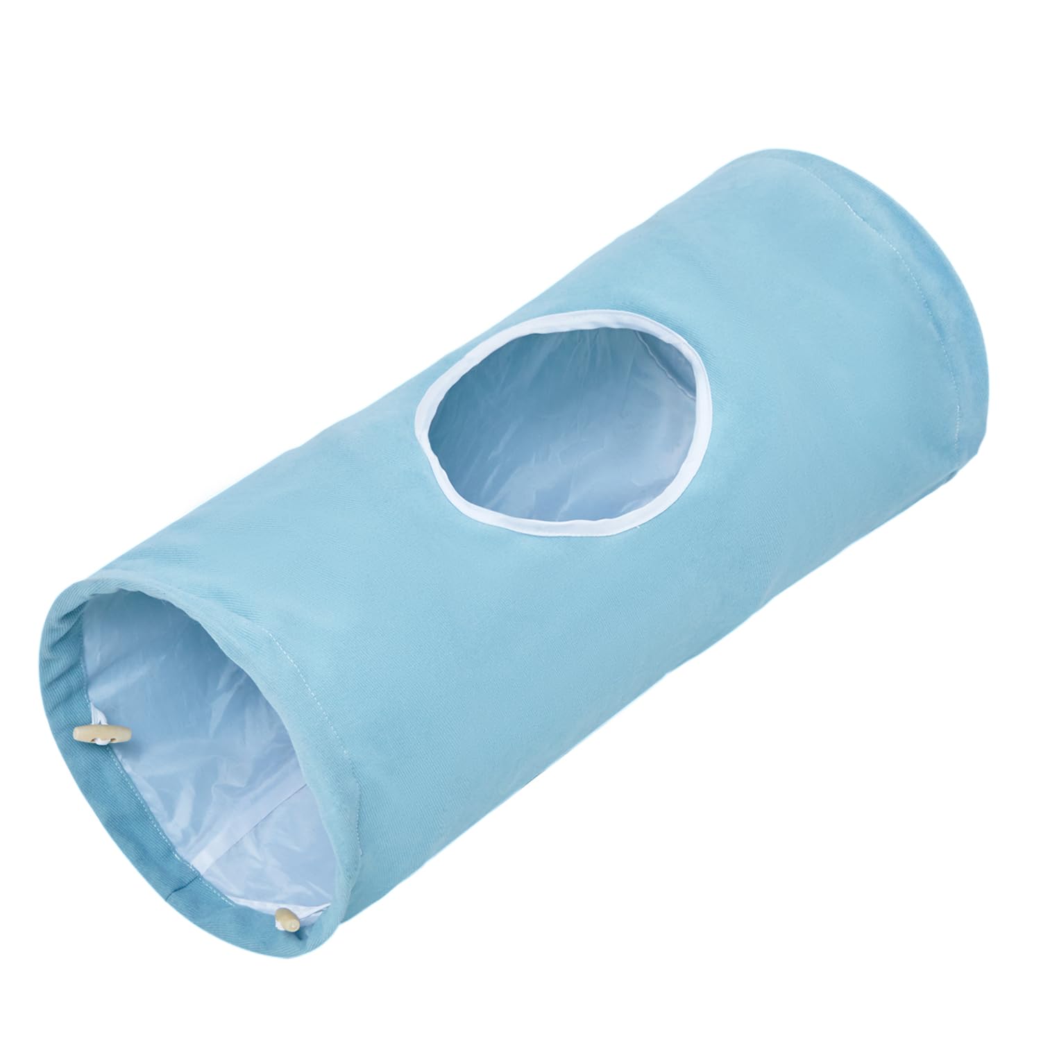 Collapsible Large Cat Tunnel for Indoor Cats - Durable & Cute Pet Toy for Kittens, Puppies & Rabbits (Purple) - Perfect for Playtime, Exercise & Hideouts