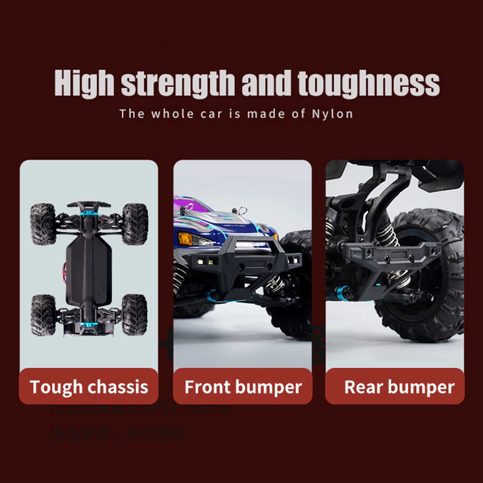 GoolRC 1/16 Scale 2.4GHz 4WD Off-Road RC Truck - High Speed 38km/h Remote Control Racing Car, RTR Ready-to-Run Drift Vehicle Toy for Kids & Boys - Perfect for Outdoor Racing, Backyard Drifting and Off-Road Adventures