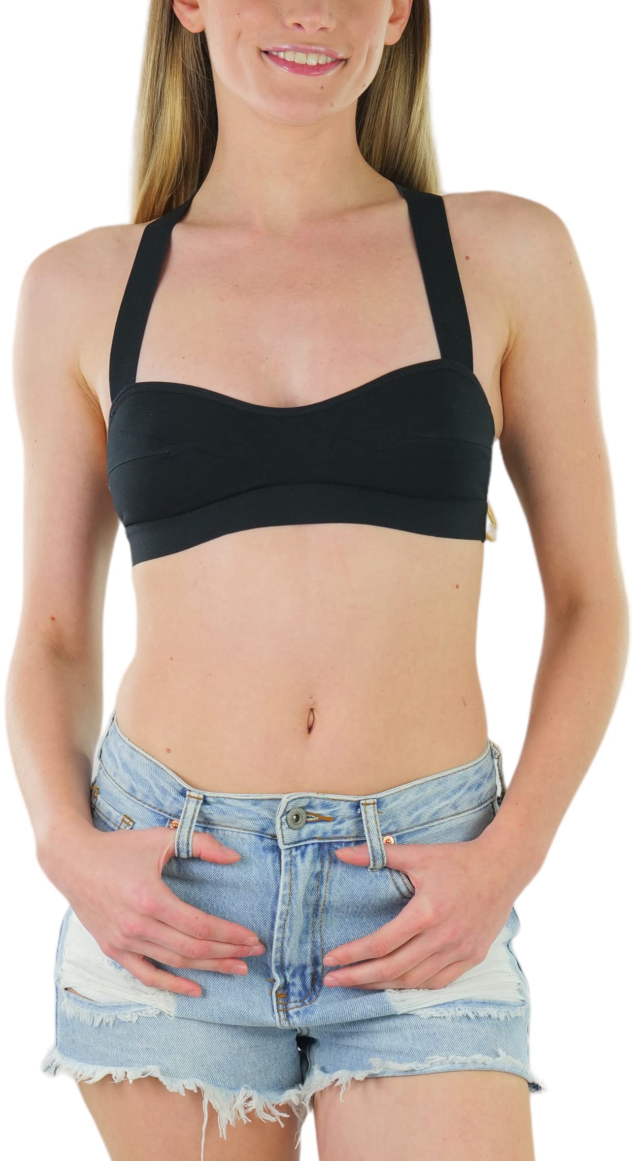 ToBeInStyle Women's Seamless Wire-Free Sports Bras & Bralettes - Supportive Comfort for Yoga, Gym & Everyday Wear