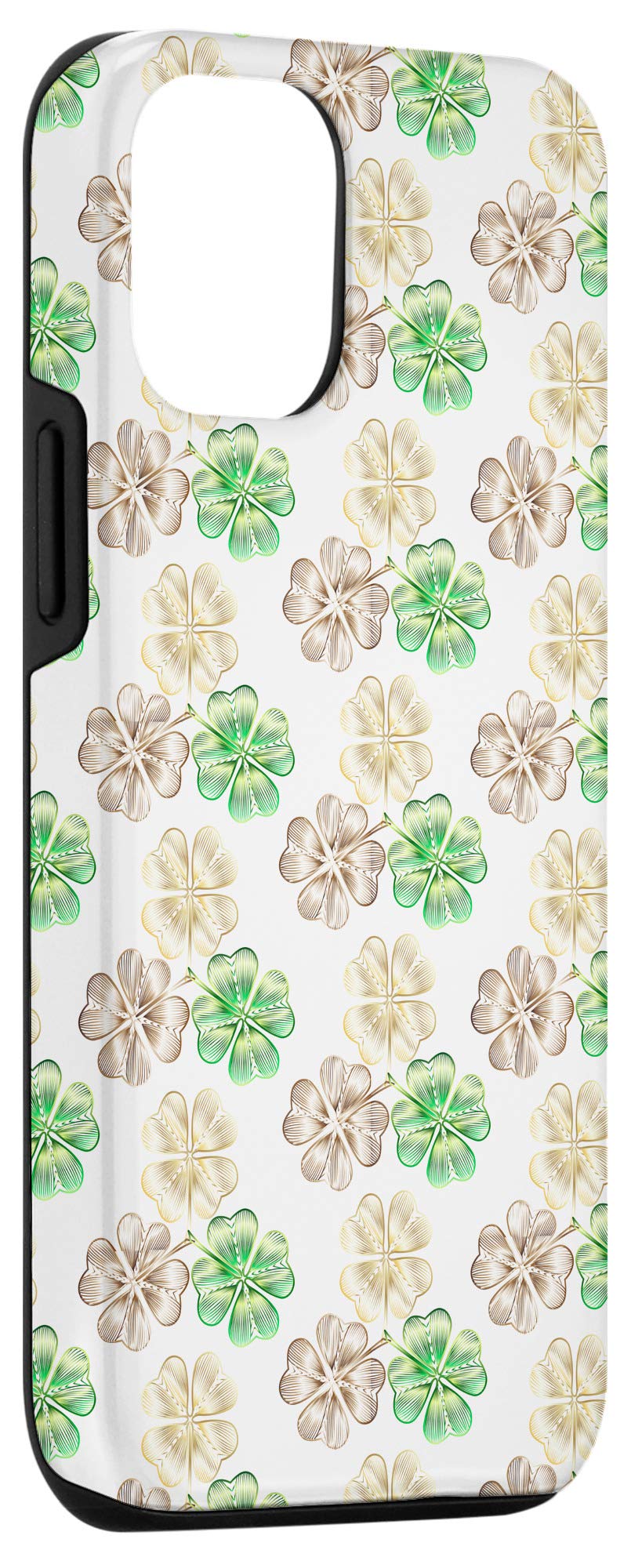 Lucky Four Leaf Clover Shamrock iPhone 12/12 Pro Phone Case - Irish Themed Protective Cover with Gift Box | Perfect for St. Patrick's Day, Irish Pride & Everyday Use