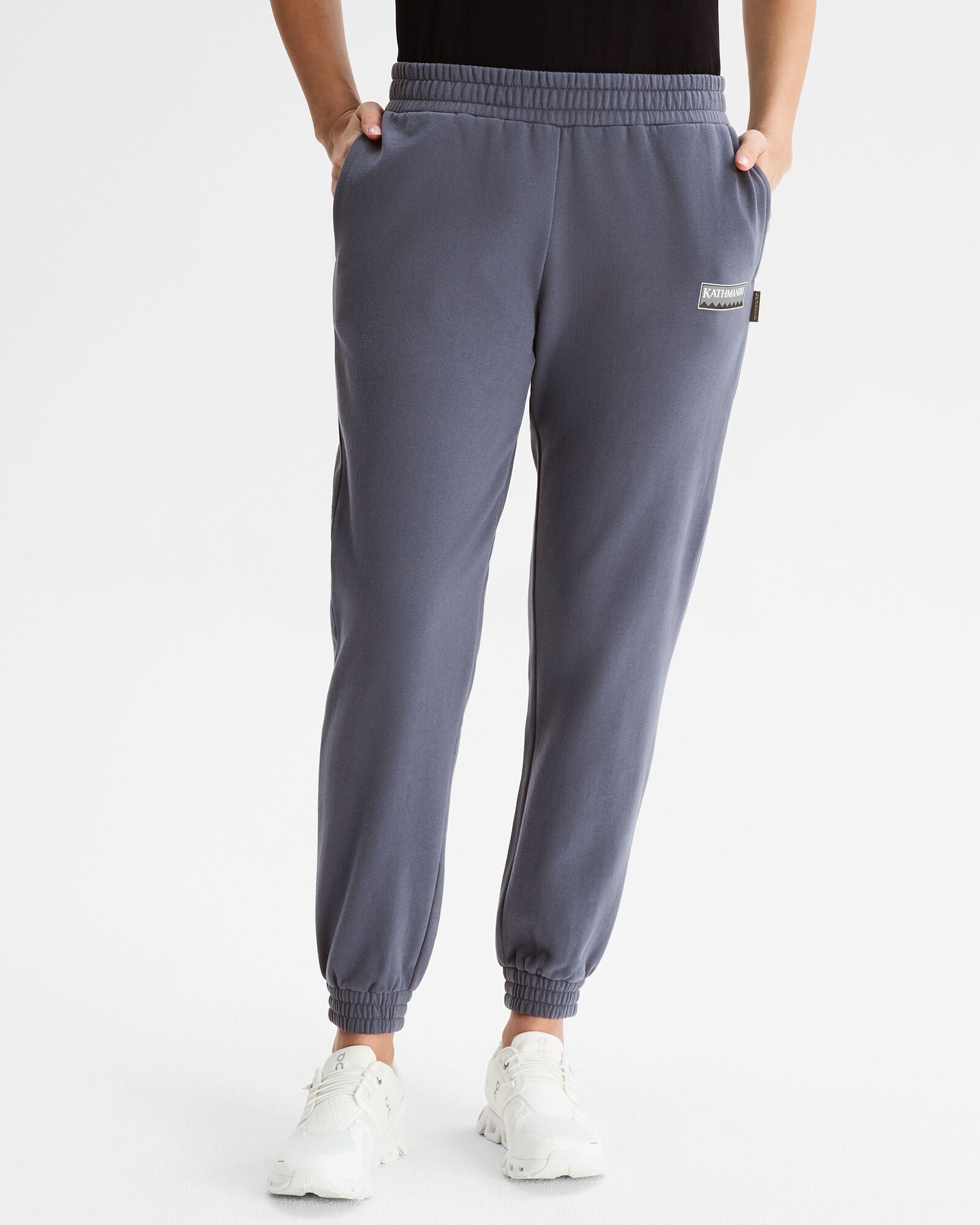 Heritage Logo Women's Slouchy Jogger Pants - Mid Navy | Comfortable Lounge & Casual Wear for Everyday Use