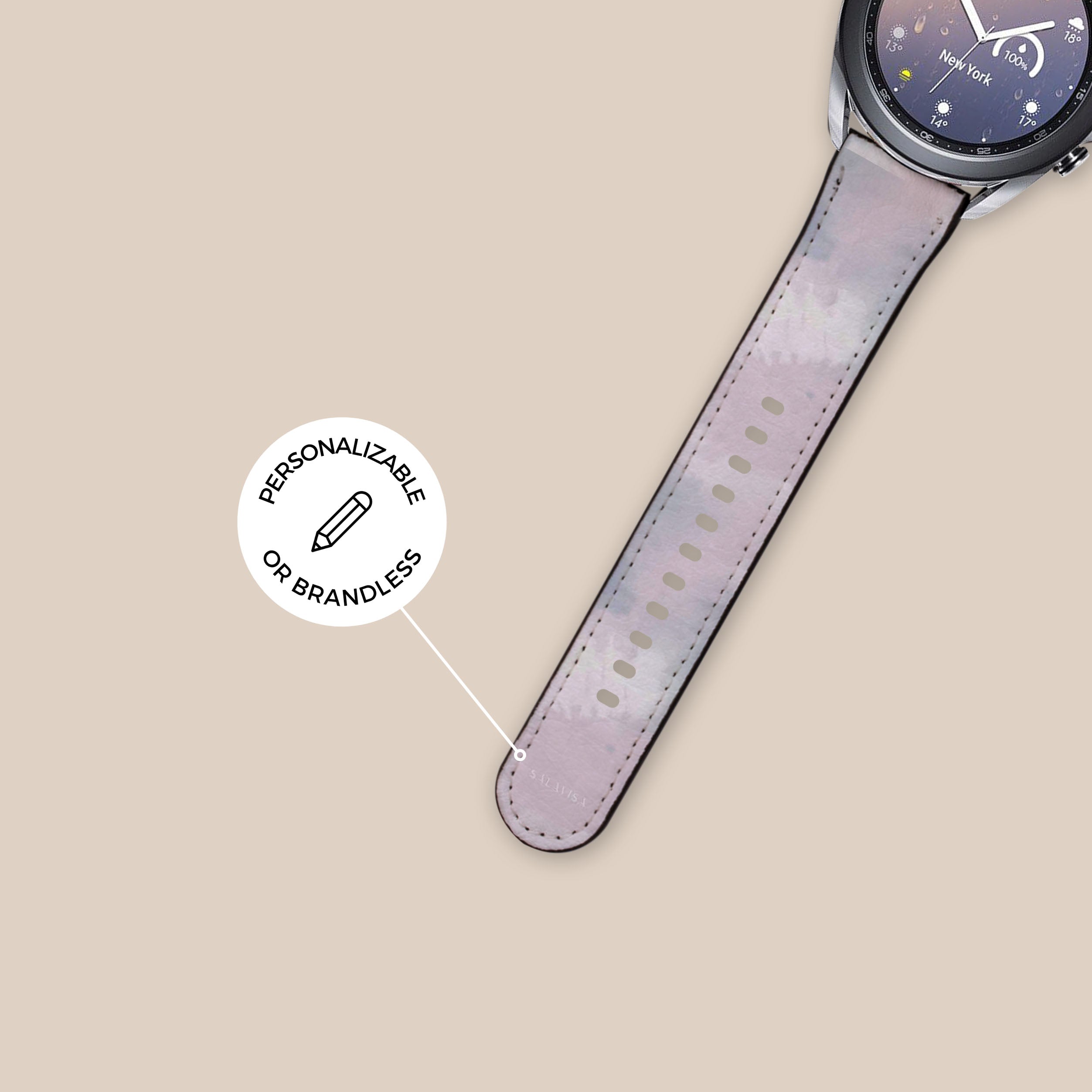 Purple Tie Dye Galaxy Watch Band - Stylish & Durable Replacement Strap for Samsung Galaxy Watch 4/5/6 - Perfect for Workouts, Fashion & Everyday Wear