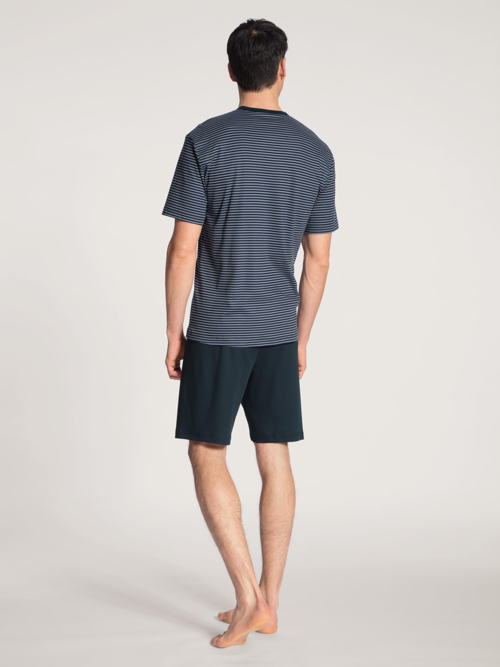 Calida Men's 41167 Relax Streamline 100% Cotton Knit Pajama Short Set - XX-Large (479) | Soft & Breathable Sleepwear for Summer Nights, Lounge Wear at Home