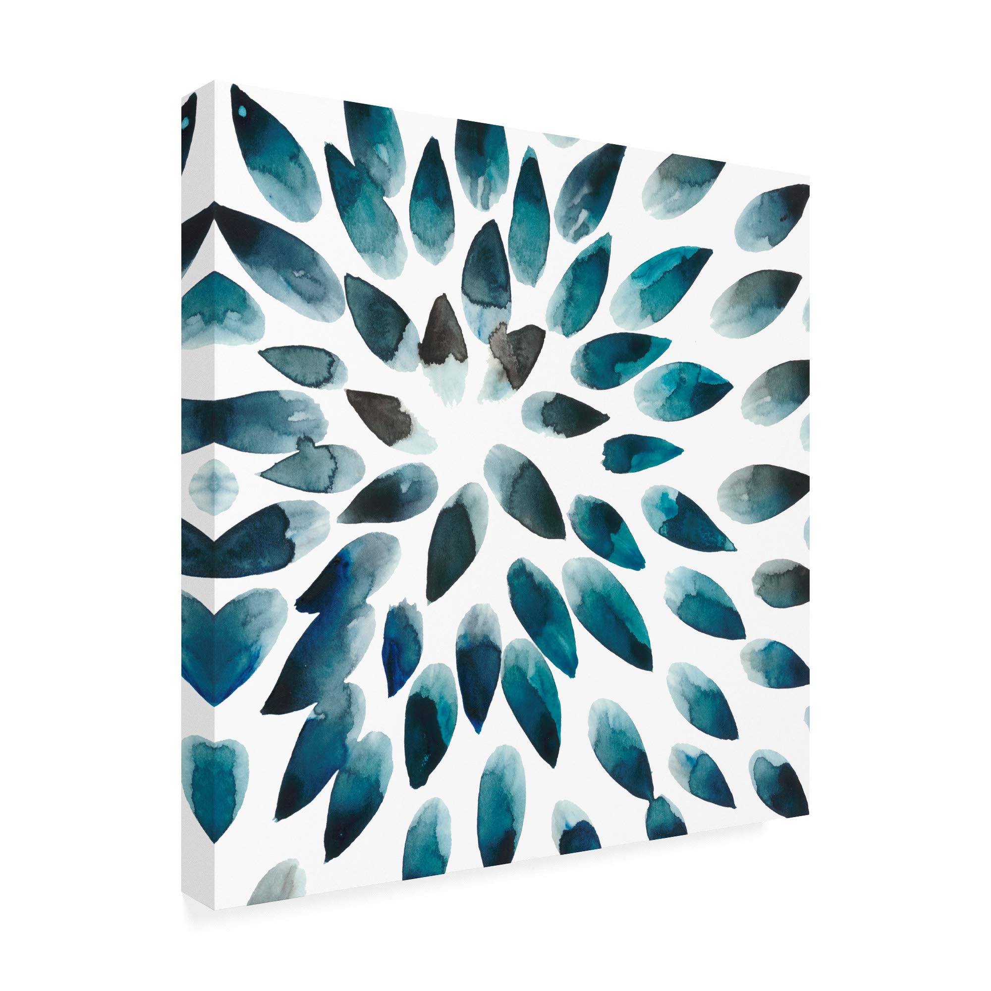 Trademark Fine Art Freshwater Tide I by Chariklia Zarris - 18x18 Inch Canvas Wall Art - Coastal Beach Decor for Living Room, Bedroom & Office